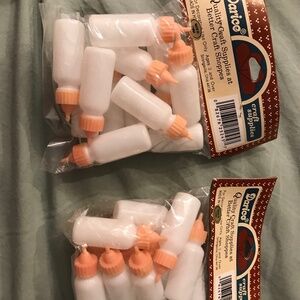 Vintage plastic baby bottles old toys doll accessories